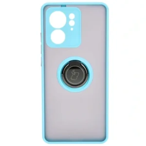 Wholesale Bizon Case Hybrid Ring Motorola Edge 40 smoky with a light blue frame - BIZ3318 - {ean13} - Hurt