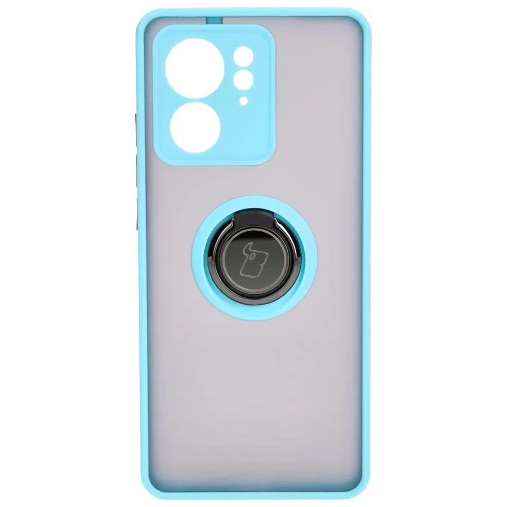 Wholesale Bizon Case Hybrid Ring Motorola Edge 40 smoky with a light blue frame - BIZ3318 - {ean13} - Hurt