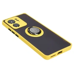 Wholesale Bizon Case Hybrid Ring Motorola Edge 40 smoky with a yellow frame - BIZ3319 - {ean13} - Hurt