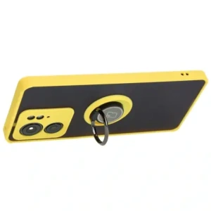 Wholesale Bizon Case Hybrid Ring Motorola Edge 40 smoky with a yellow frame - BIZ3319 - {ean13} - Hurt