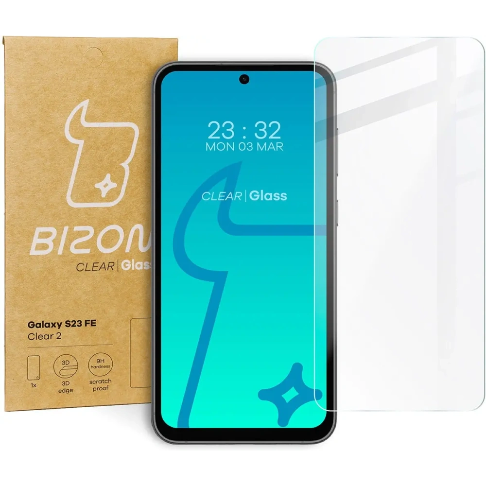 Wholesale Bizon Glass Clear 2 Samsung Galaxy S23 FE - BIZ3320 - {ean13} - Hurt
