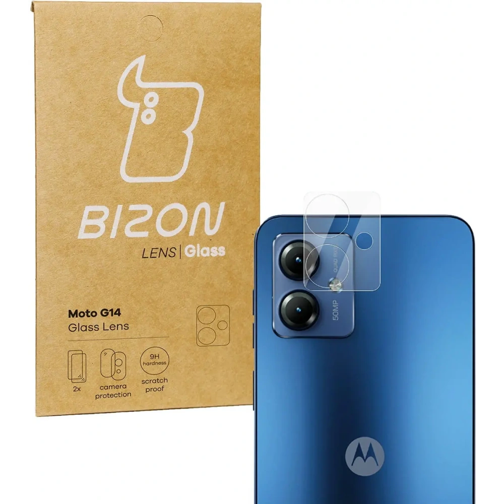 Hurtownia GSM - Sklo na aparát Bizon Glass Lens do Moto G14 [2 PACK] - BIZ3323 - {ean13} - Hurt