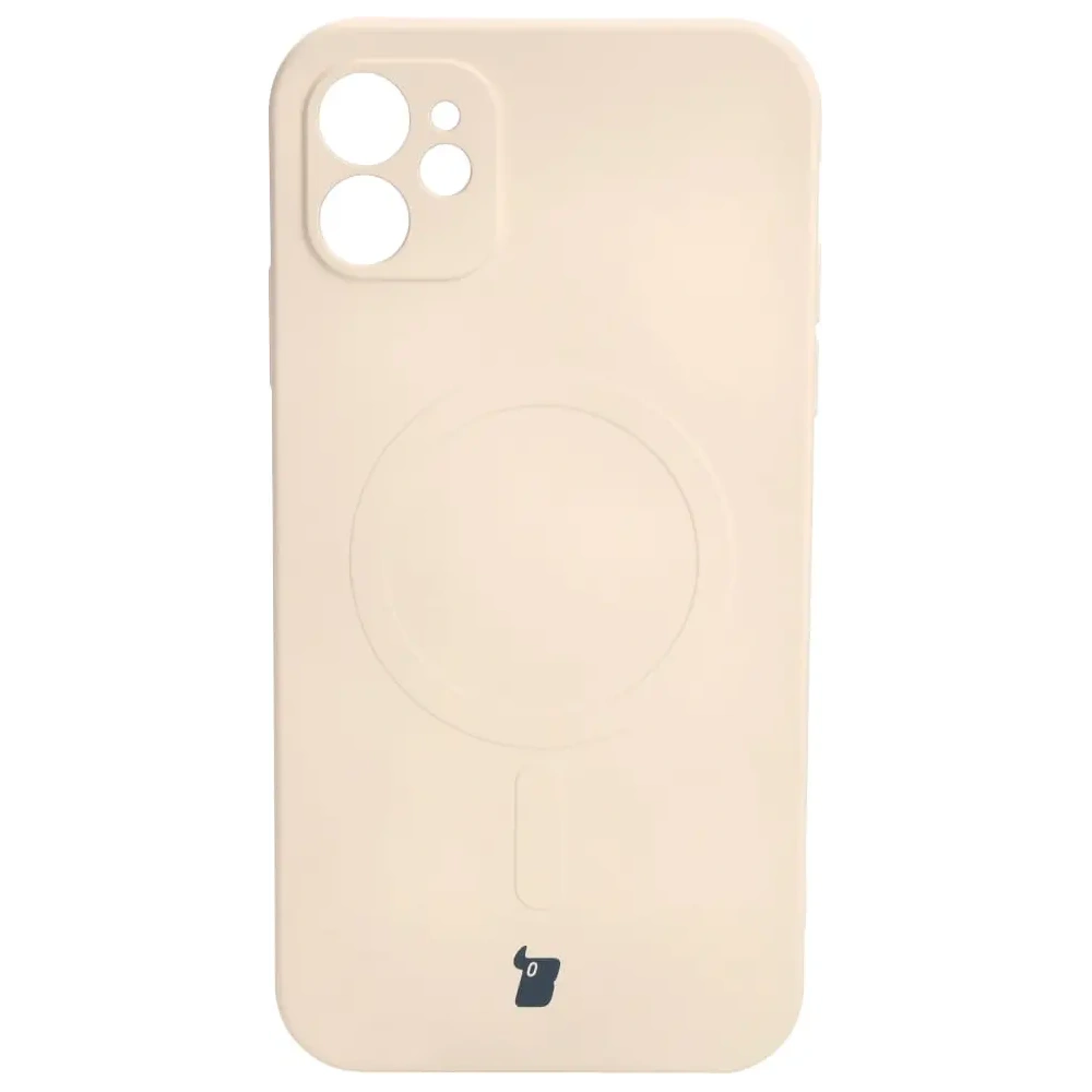 Hurtownia GSM - Bizon Case Silicone Magnetic Apple iPhone 11 bej - BIZ3324 - {ean13} - Hurt