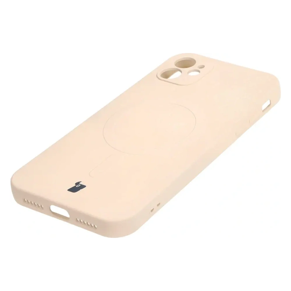 Wholesale Bizon Case Silicone Magnetic Apple iPhone 11 beige - BIZ3324 - {ean13} - Hurt