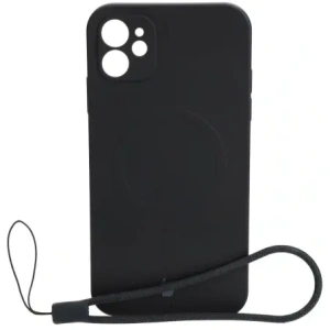 Hurtownia GSM - Etui silikonové s magnetickým kroužkem Bizon Case Silicone Magnetic pro Apple iPhone 11 černé - BIZ3325 - {ean13} - Hurt