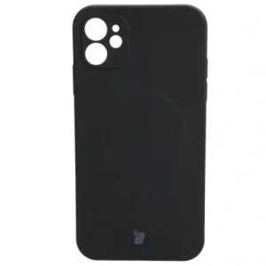 Hurtownia GSM - Etui silikonové s magnetickým kroužkem Bizon Case Silicone Magnetic pro Apple iPhone 11 černé - BIZ3325 - {ean13} - Hurt