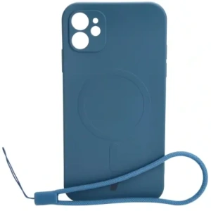 Hurtownia GSM - Etui silikonové s magnetickým kroužkem Bizon Case Silicone Magnetic pro Apple iPhone 11 navy modré - BIZ3326 - {ean13} - Hurt