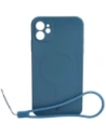 Bizon Case Silicone Magnetic Apple iPhone 11 albastru închis