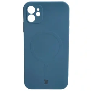 Hurtownia GSM - Etui silikonové s magnetickým kroužkem Bizon Case Silicone Magnetic pro Apple iPhone 11 navy modré - BIZ3326 - {ean13} - Hurt