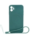 Bizon Case Silicone Magnetic Apple iPhone 11 verde închis