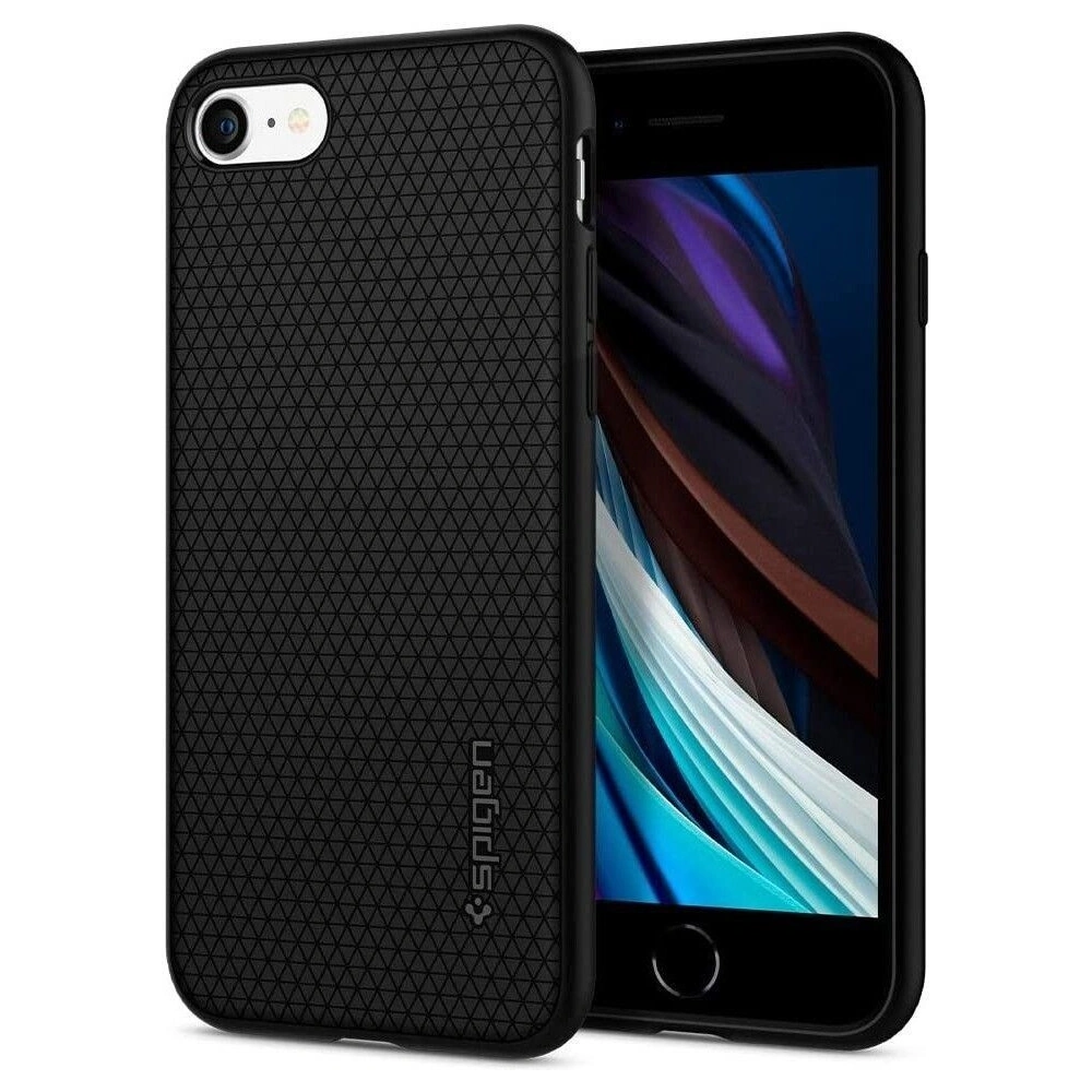 Hurtownia GSM - Etui Spigen Liquid Air Apple iPhone SE 2022/SE 2020/8/7 Black - SPN1050BLK - {ean13} - Hurt