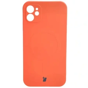 Hurtownia GSM - Etui silikonové s magnetickým kroužkem Bizon Case Silicone Magnetic pro Apple iPhone 11 mrkvové - BIZ3330 - {ean13} - Hurt