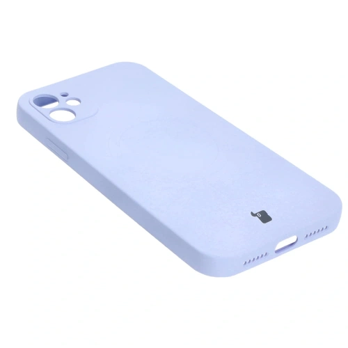 Etui silikonowe z pierścieniem magnetycznym Bizon Case Silicone Magnetic do Apple iPhone 11 jasnofioletowe