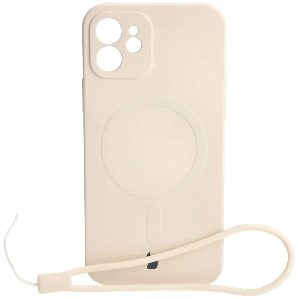 Hurtownia GSM - Bizon Case Silicone Magnetic Apple iPhone 12 bézs - BIZ3333 - {ean13} - Hurt