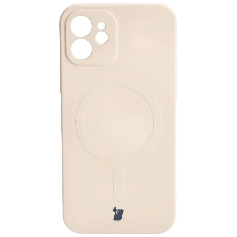 Hurtownia GSM - Bizon Case Silicone Magnetic Apple iPhone 12 bézs - BIZ3333 - {ean13} - Hurt