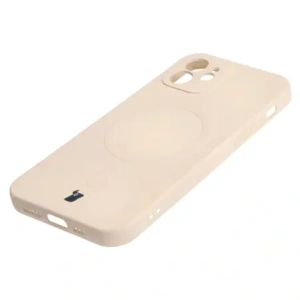 Hurtownia GSM - Etui silikonové s magnetickým kroužkem Bizon Case Silicone Magnetic pro Apple iPhone 12 béžové - BIZ3333 - {ean13} - Hurt