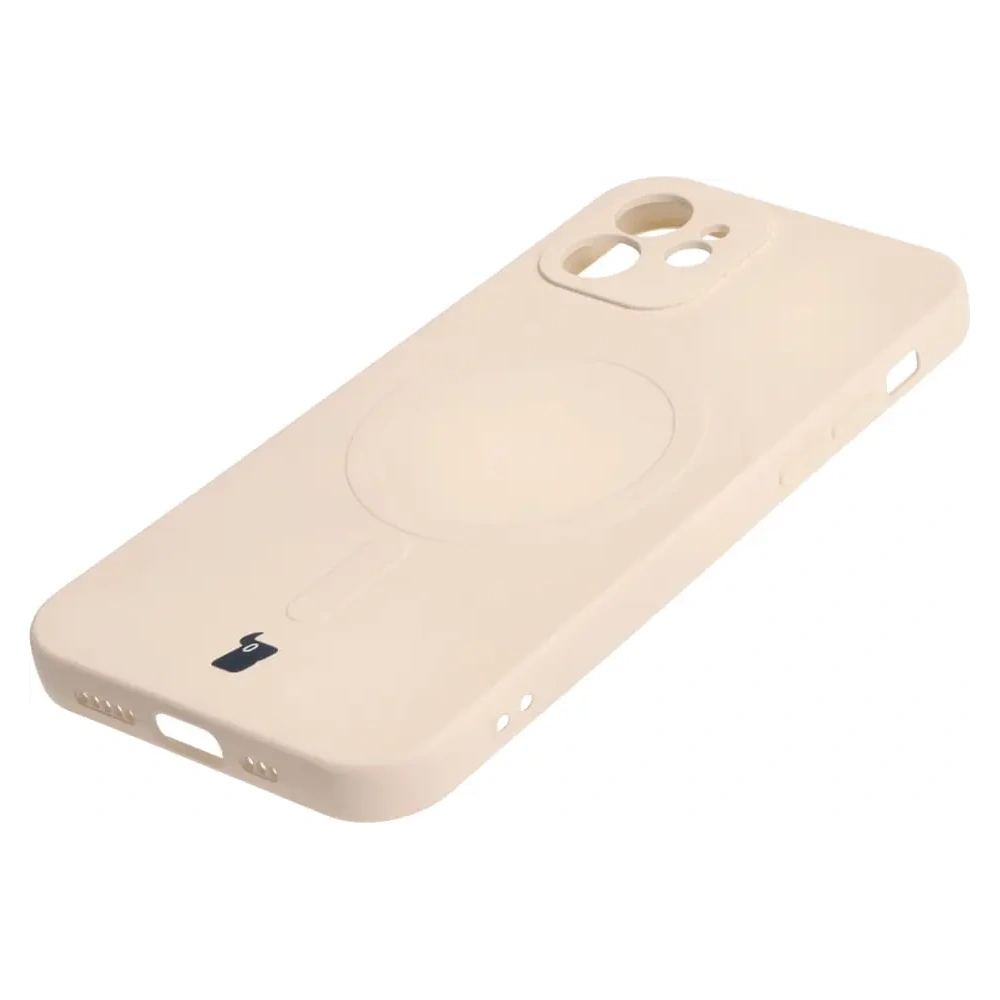 Hurtownia GSM - Bizon Case Silicone Magnetic Apple iPhone 12 bézs - BIZ3333 - {ean13} - Hurt