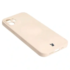 Hurtownia GSM - Etui silikonové s magnetickým kroužkem Bizon Case Silicone Magnetic pro Apple iPhone 12 béžové - BIZ3333 - {ean13} - Hurt