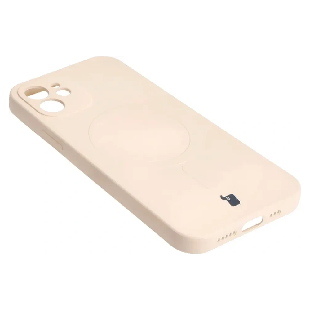Hurtownia GSM - Bizon Case Silicone Magnetic Apple iPhone 12 bézs - BIZ3333 - {ean13} - Hurt