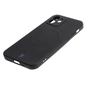 Hurtownia GSM - Silikonové pouzdro s magnetickým kroužkem Bizon Case Silicone Magnetic pro Apple iPhone 12 černé - BIZ3334 - {ean13} - Hurt