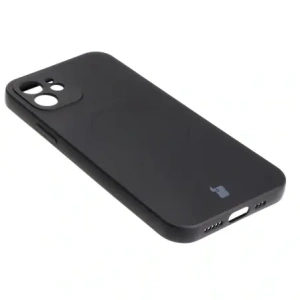 Hurtownia GSM - Silikonové pouzdro s magnetickým kroužkem Bizon Case Silicone Magnetic pro Apple iPhone 12 černé - BIZ3334 - {ean13} - Hurt