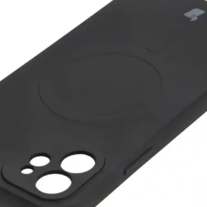 Hurtownia GSM - Silikonové pouzdro s magnetickým kroužkem Bizon Case Silicone Magnetic pro Apple iPhone 12 černé - BIZ3334 - {ean13} - Hurt
