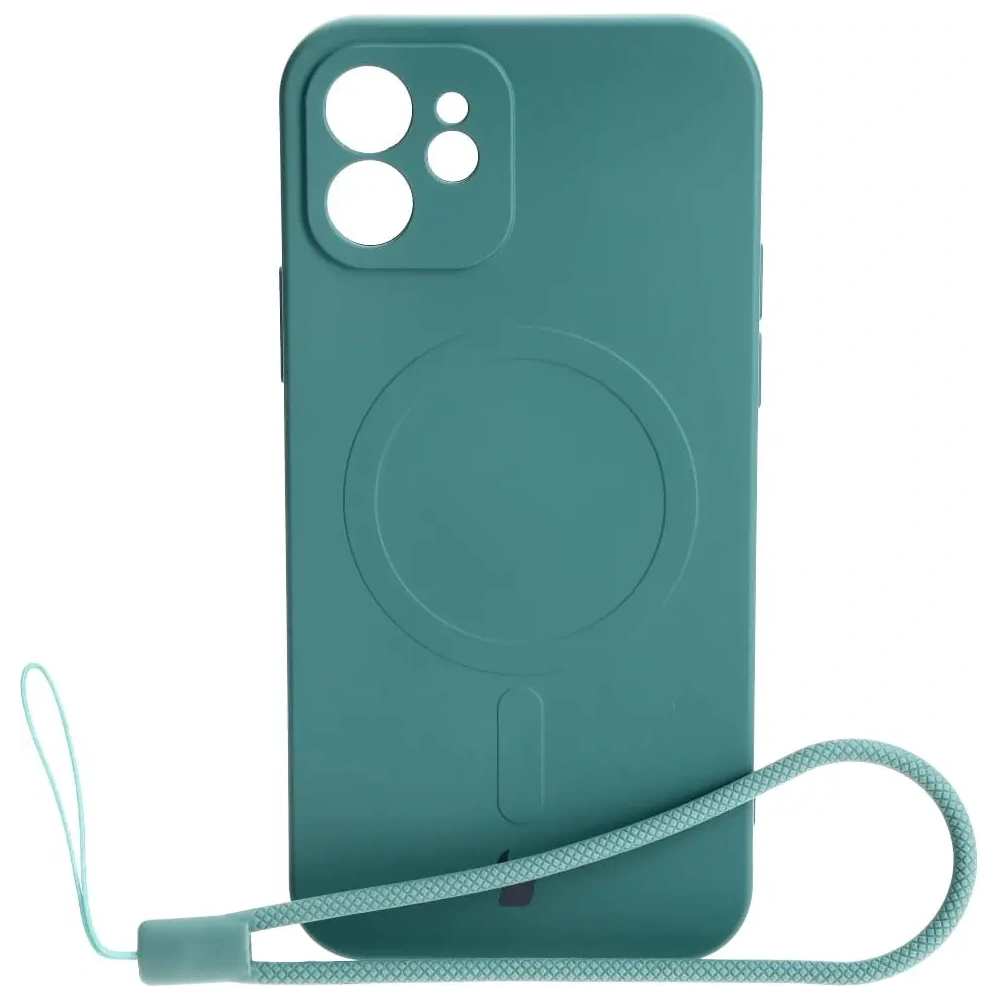 Hurtownia GSM - Bizon tok szilikon Magnetic Apple iPhone 12 sötétzöld - BIZ3335 - {ean13} - Hurt