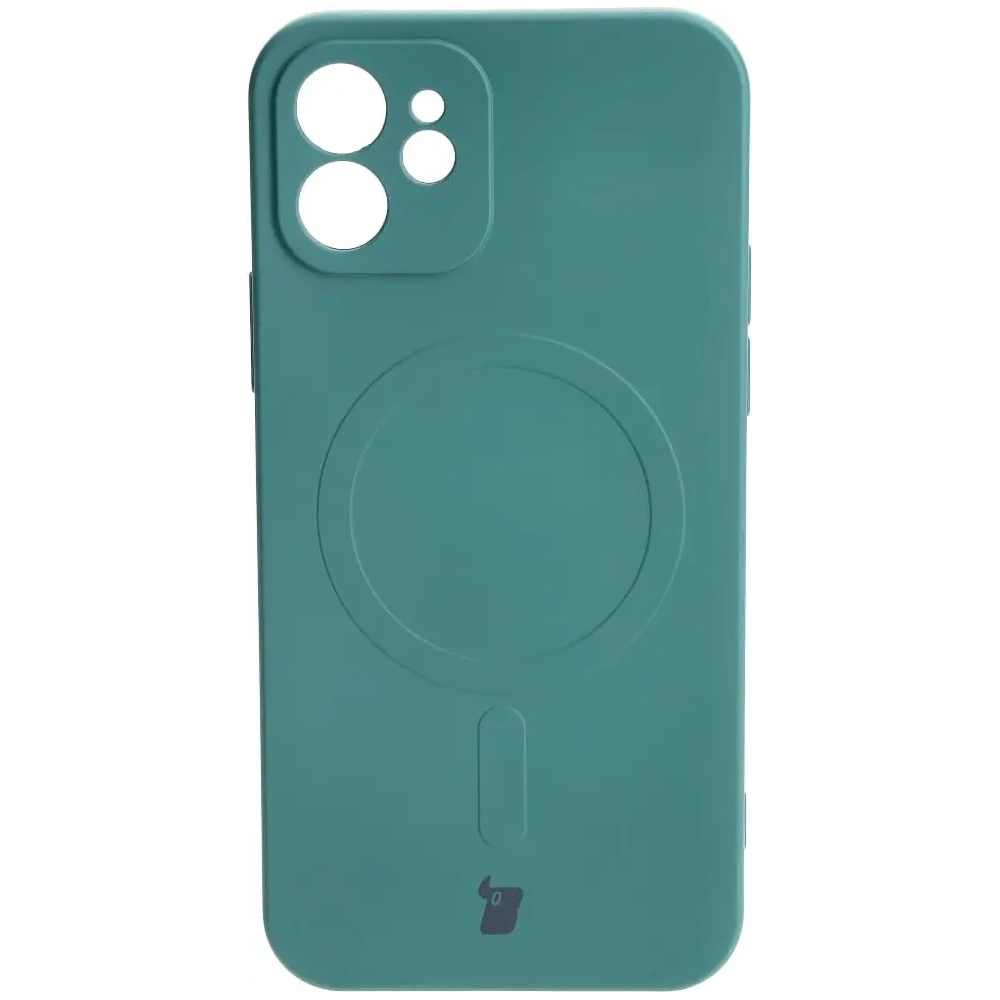 Hurtownia GSM - Bizon tok szilikon Magnetic Apple iPhone 12 sötétzöld - BIZ3335 - {ean13} - Hurt