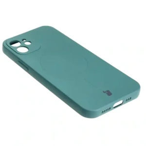 Hurtownia GSM - Etui silikonové s magnetickým kroužkem Bizon Case Silicone Magnetic pro Apple iPhone 12 tmavě zelené - BIZ3335 - {ean13} - Hurt