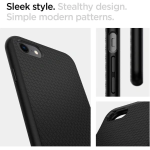 Hurtownia GSM - Etui Spigen Liquid Air Apple iPhone SE 2022/SE 2020/8/7 Black - SPN1050BLK - {ean13} - Hurt