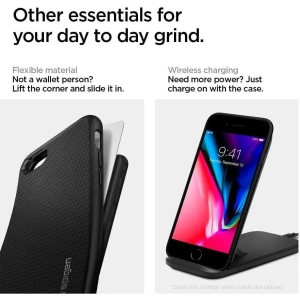 Hurtownia GSM - Etui Spigen Liquid Air Apple iPhone SE 2022/SE 2020/8/7 Black - SPN1050BLK - {ean13} - Hurt