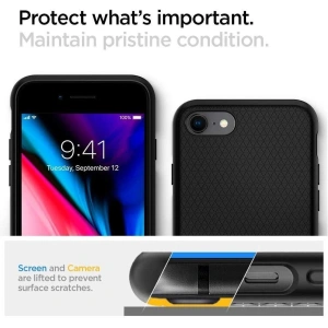 Hurtownia GSM - Etui Spigen Liquid Air Apple iPhone SE 2022/SE 2020/8/7 Black - SPN1050BLK - {ean13} - Hurt