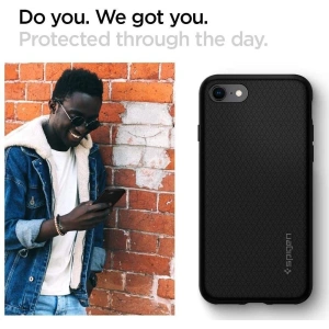 Hurtownia GSM - Etui Spigen Liquid Air Apple iPhone SE 2022/SE 2020/8/7 Black - SPN1050BLK - {ean13} - Hurt