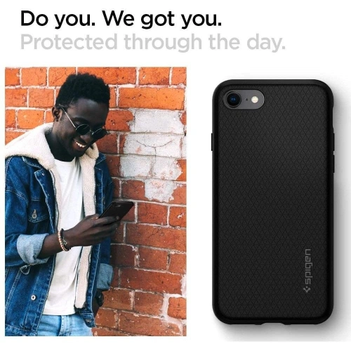 Etui Spigen Liquid Air Apple iPhone SE 2022/SE 2020/8/7 Black