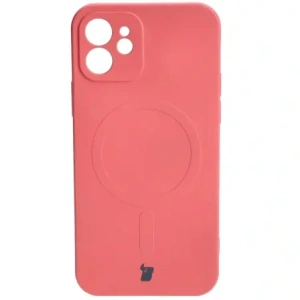 Hurtownia GSM - Etui silikonové s magnetickým kroužkem Bizon Case Silicone Magnetic pro Apple iPhone 12 špinavě růžové - BIZ3338 - {ean13} - Hurt