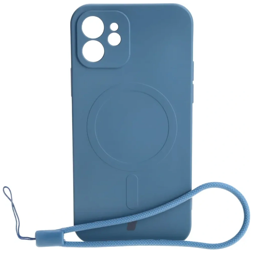 Wholesale Bizon Case Silicone Magnetic Apple iPhone 12 navy blue - BIZ3339 - {ean13} - Hurt