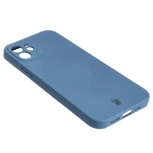 Hurtownia GSM - Silikonové pouzdro s magnetickým kroužkem Bizon Case Silicone Magnetic pro Apple iPhone 12 v modré barvě - BIZ3339 - {ean13} - Hurt