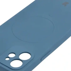 Hurtownia GSM - Silikonové pouzdro s magnetickým kroužkem Bizon Case Silicone Magnetic pro Apple iPhone 12 v modré barvě - BIZ3339 - {ean13} - Hurt