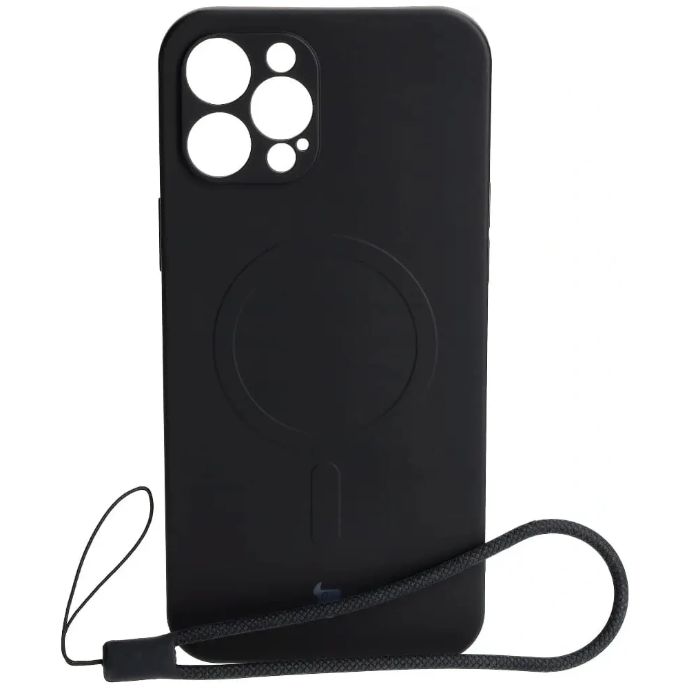 Wholesale Bizon Case Silicone Magnetic Apple iPhone 12 Pro Max black - BIZ3340 - {ean13} - Hurt
