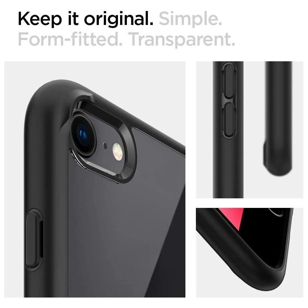 Hurtownia GSM - Etui Spigen Ultra Hybrid Apple iPhone SE 2022/SE 2020/8/7 Black - SPN1051BLK - {ean13} - Hurt