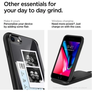 Etui Spigen Ultra Hybrid Apple iPhone SE 2022/SE 2020/8/7 Black