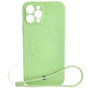 Hurtownia GSM - Etui silikonové s magnetickým kroužkem Bizon Case Silicone Magnetic pro Apple iPhone 12 Pro Max jasně zelené - BIZ3342 - {ean13} - Hurt