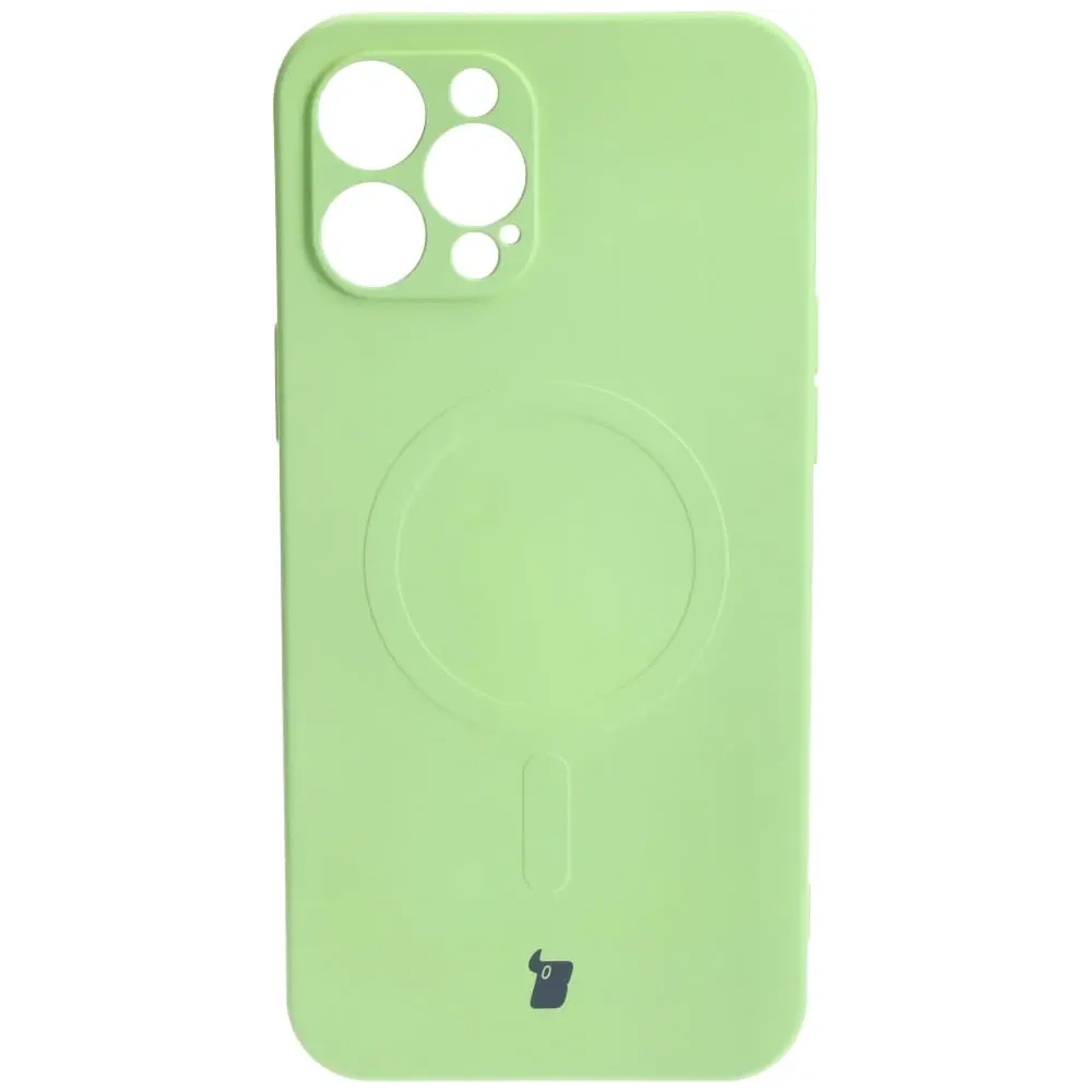 Hurtownia GSM - Bizon Case Silicone Magnetic Apple iPhone 12 Pro Max világos zöld - BIZ3342 - {ean13} - Hurt