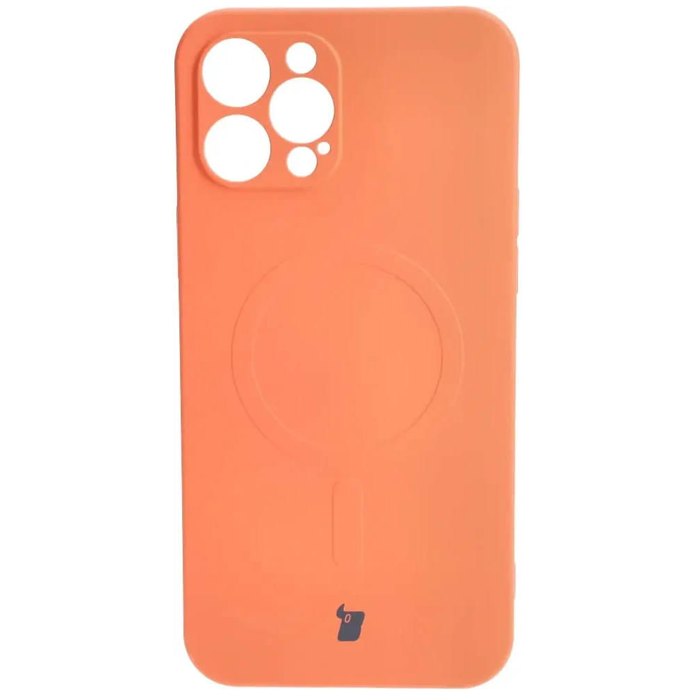 Wholesale Bizon Case Silicone Magnetic Apple iPhone 12 Pro Max carrot - BIZ3343 - {ean13} - Hurt