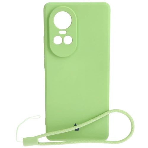 Etui Bizon Case Silicone Sq do Oppo Reno 10 Pro 5G jasnozielone