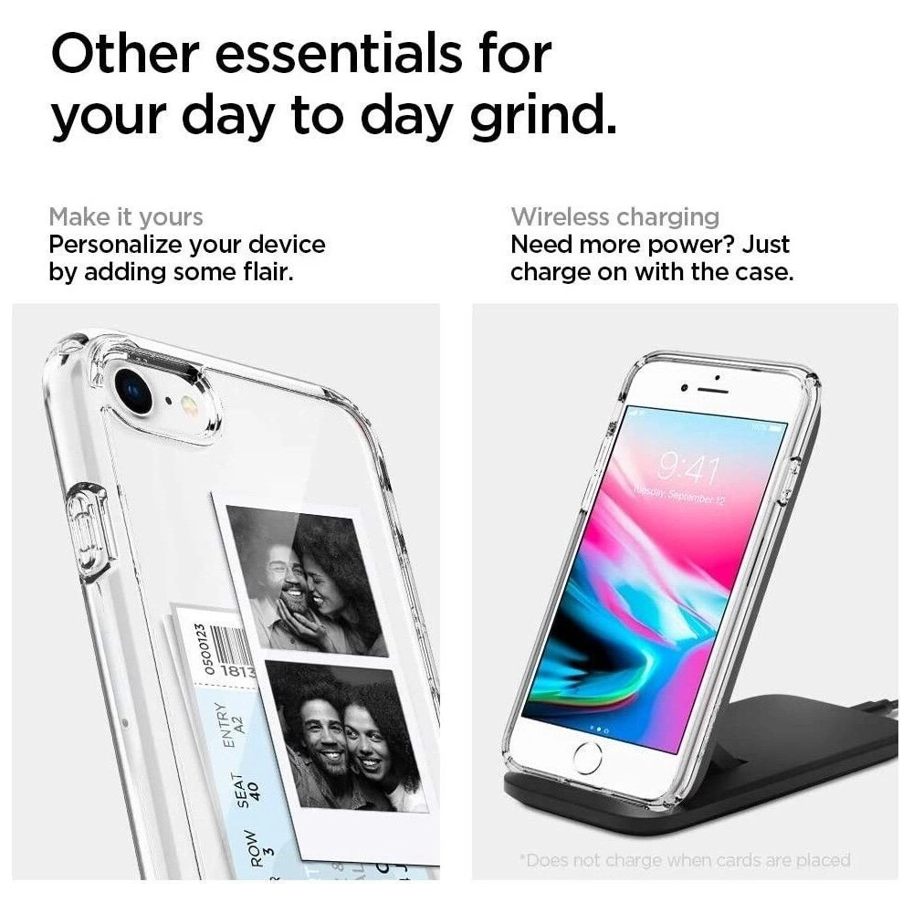 Hurtownia GSM - Etui Spigen Ultra Hybrid Apple iPhone SE 2022/SE 2020/8/7 Crystal Clear - SPN1052CL - {ean13} - Hurt