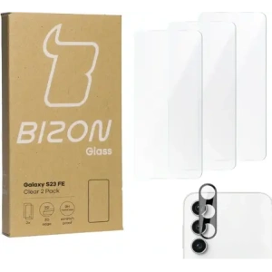 Hurtownia GSM - BIZON Clear 3x Bildschirmglas + Kameraglas Samsung Galaxy S23 FE - BIZ3355 - {ean13} - Hurt
