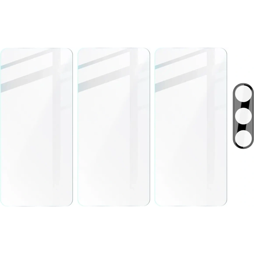 Wholesale BIZON Clear 3x screen glass + camera glass Samsung Galaxy S23 FE - BIZ3355 - {ean13} - Hurt