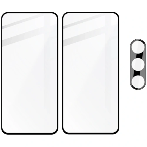 2x Szkło na ekran + szkło na aparat BIZON Edge do Samsung Galaxy S23 FE