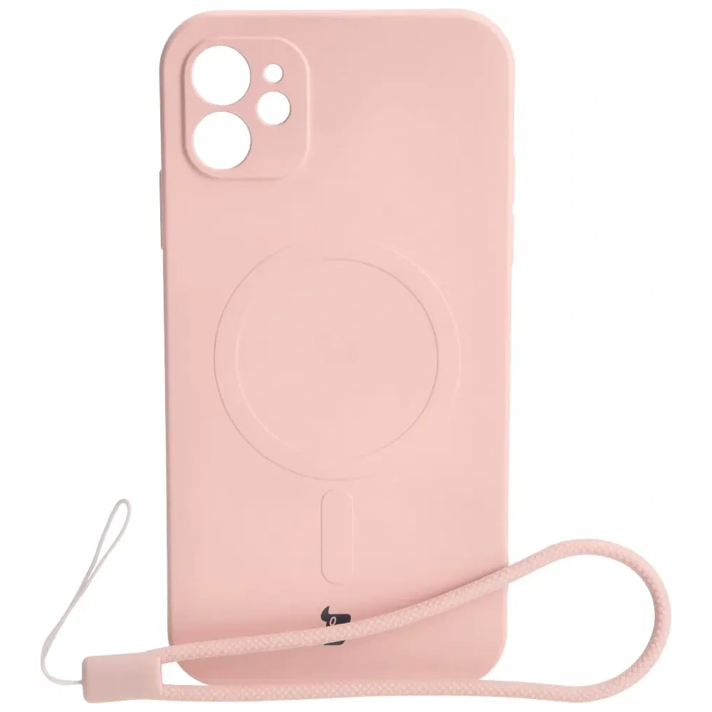Wholesale Bizon Case Silicone Magnetic Apple iPhone 11 light pink - BIZ3357 - {ean13} - Hurt